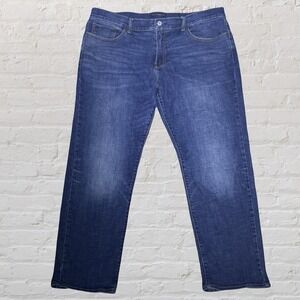 Lucky Brand 221 Original Straight Jeans Men's 38x30 Medium Blue Fading‎ Stretch